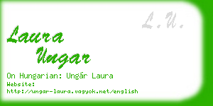 laura ungar business card